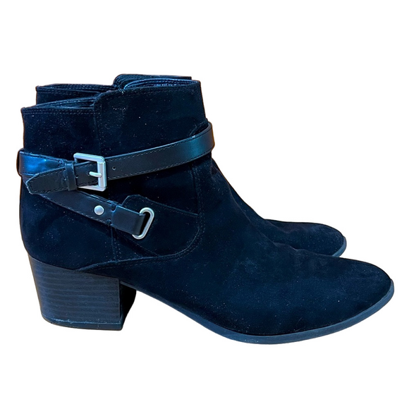 Unisa Shoes - Unisa Black Ankle Boots with Buckle Detail